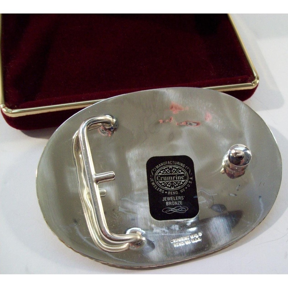 1992 Republican National Convention Houston Texas Belt Buckle, Bronze, Crumrine - Picture 3 of 7